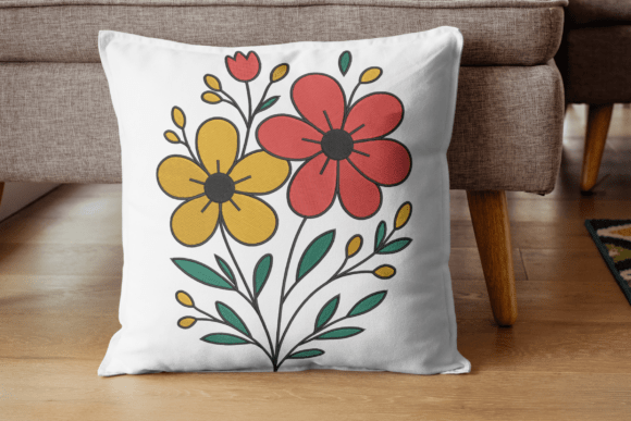 Bold Garden Bunch Embroidery Design