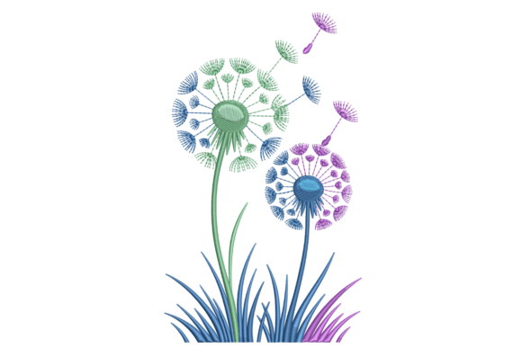 Colorful Dandelions Embroidery Review