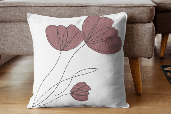 Elegant Mauve Blooms Embroidery Design Review