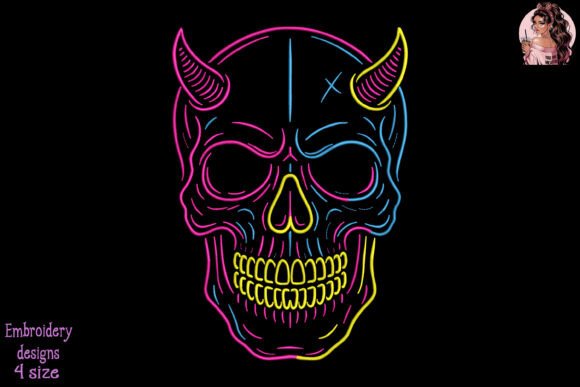 Neon Skull Art Embroidery Review