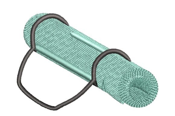 Rolled Yoga Mat Embroidery Design Review