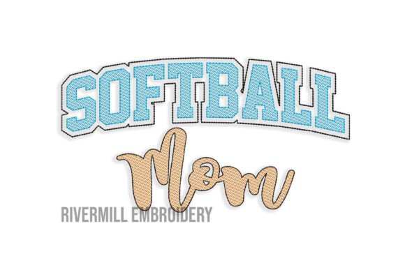 Sketch Softball Mom Embroidery Design Review