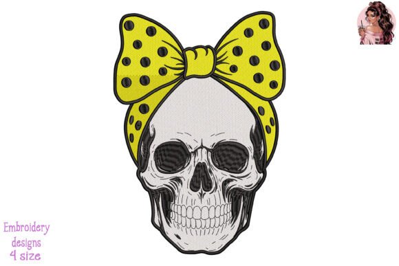 Skulls Girl Dispatcher 911 Embroidery Review
