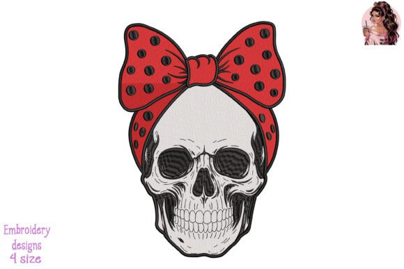 Skulls Girl Firefighter Embroidery Review