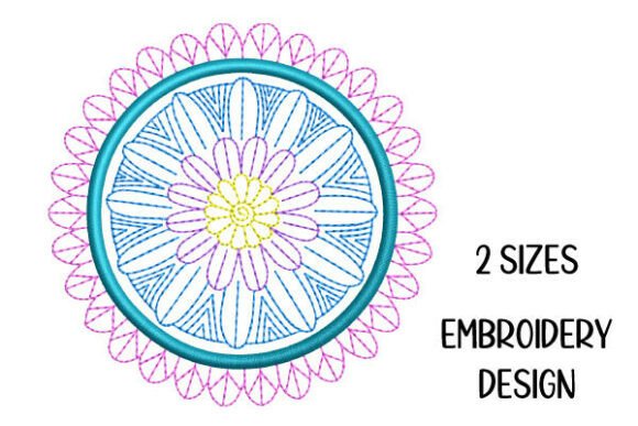 Tiny Mandala Flower Embroidery Line Art Review