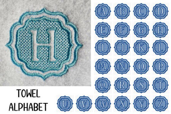 Towel Alphabet with Knockdown Stitch Review
